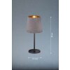 FHL easy Palina Lampada da tavolo Nero, 1-Luce