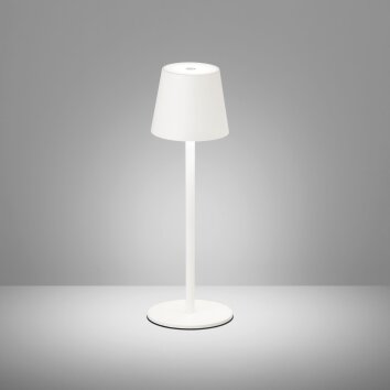 FHL easy Tropea Lampada da tavolo LED Bianco, 1-Luce