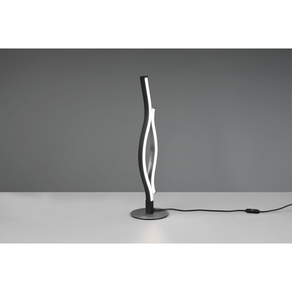 Trio Blaze Lampada da tavolo LED Alluminio satinato, 1-Luce