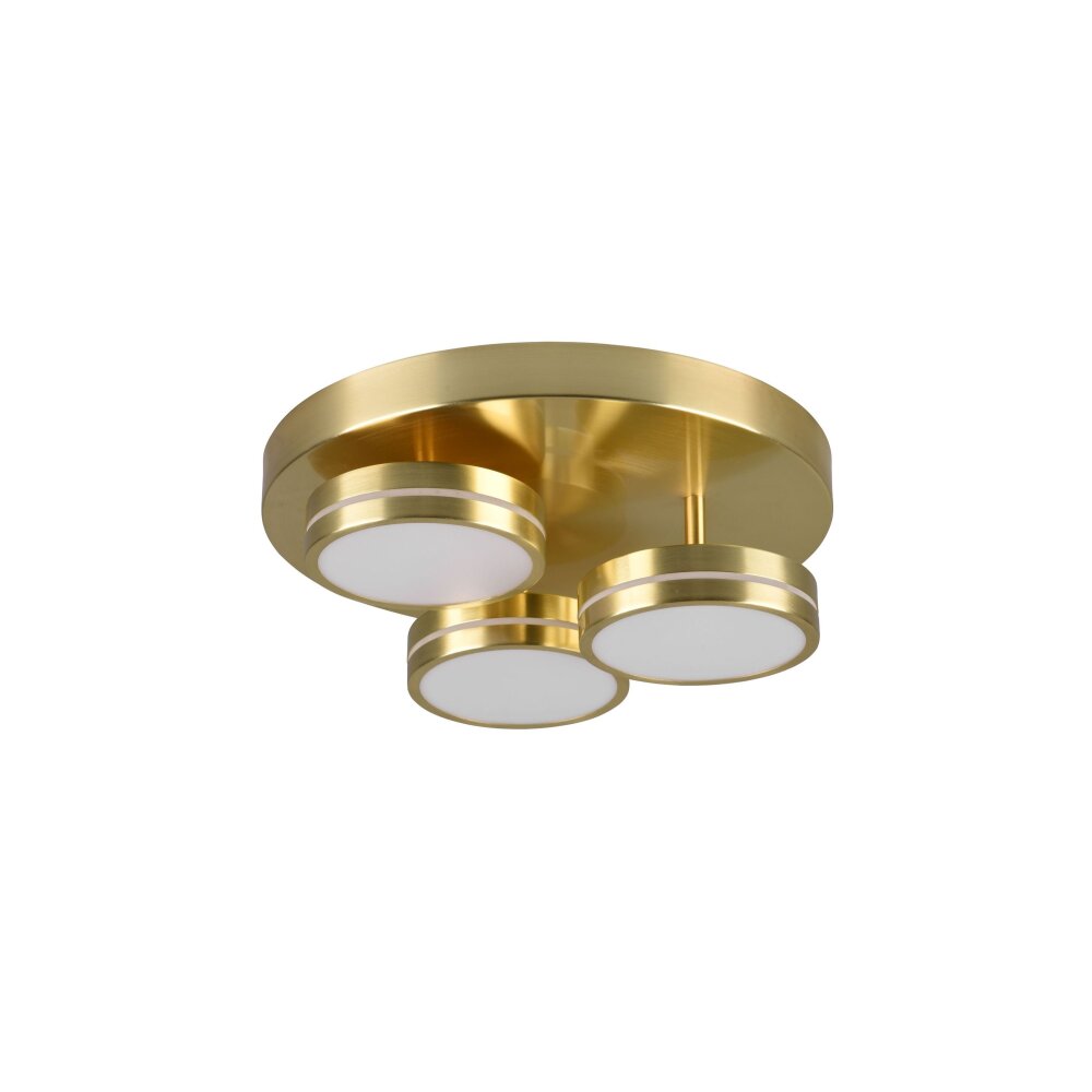Trio Franklin Plafoniera LED Ottone, 3-Luci