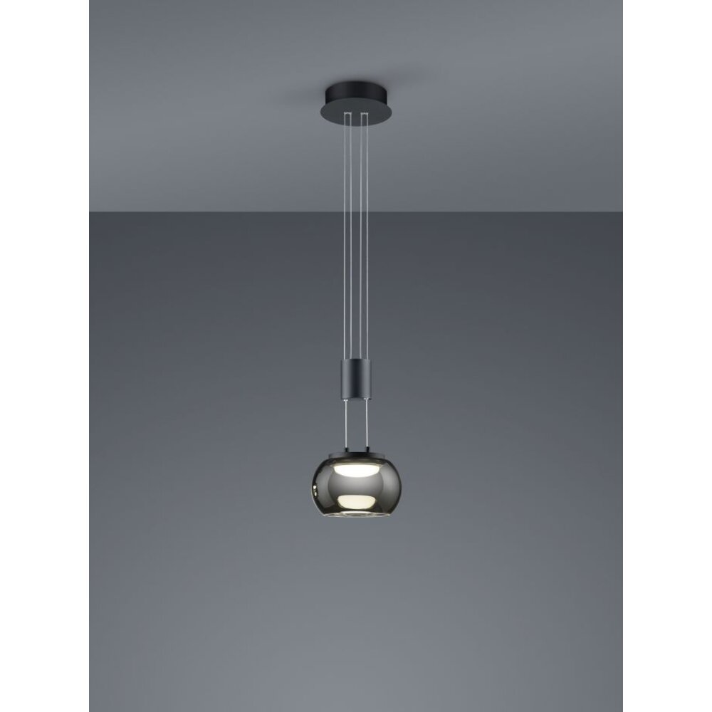 Trio Madison Lampadario a sospensione LED Nero, 1-Luce