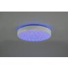 Reality Chizu Plafoniera LED Bianco, 1-Luce, Telecomando, Cambia colore