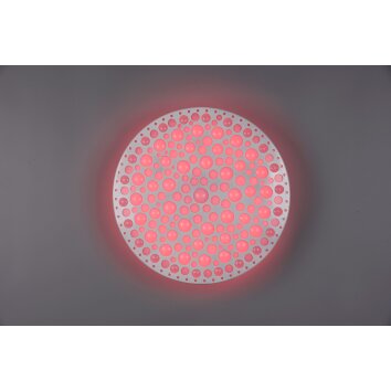 Reality Chizu Plafoniera LED Bianco, 1-Luce, Telecomando, Cambia colore
