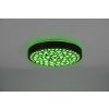 Reality Chizu Plafoniera LED Nero, 1-Luce, Telecomando, Cambia colore