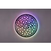 Reality Chizu Plafoniera LED Nero, 1-Luce, Telecomando, Cambia colore
