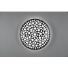 Reality Chizu Plafoniera LED Nero, 1-Luce, Telecomando, Cambia colore