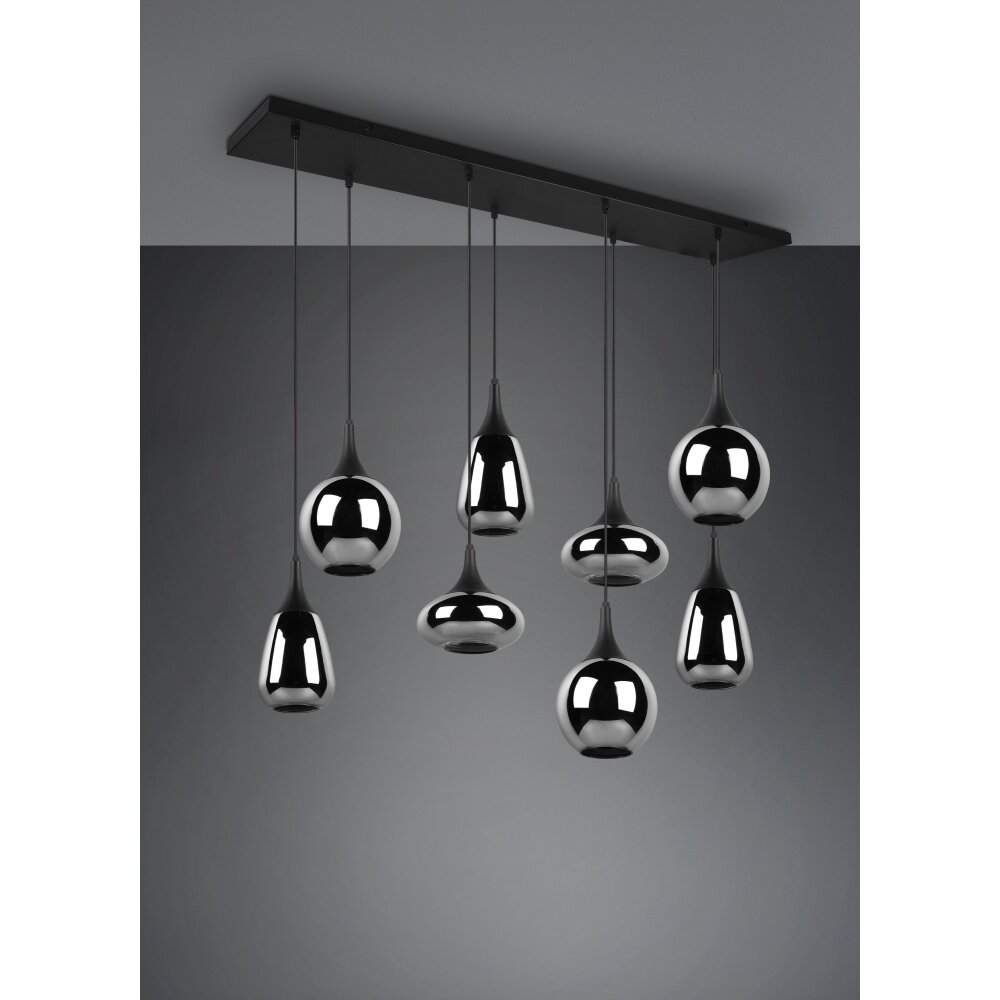 Trio Lumina Lampada a Sospensione Nero, 8-Luci