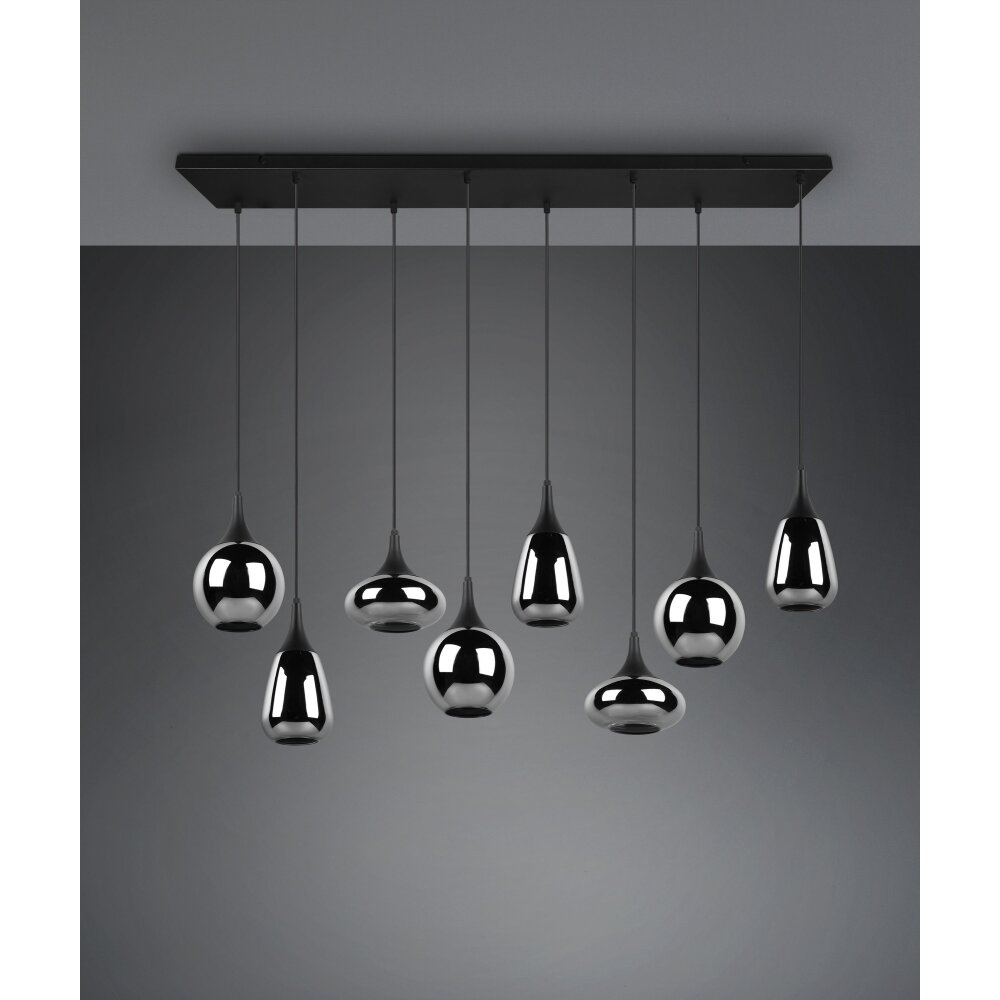 Trio Lumina Lampada a Sospensione Nero, 8-Luci