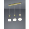 Trio Madison Lampada a Sospensione LED Ottone, 3-Luci