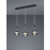 Trio Madison Lampada a Sospensione LED Nero, 3-Luci