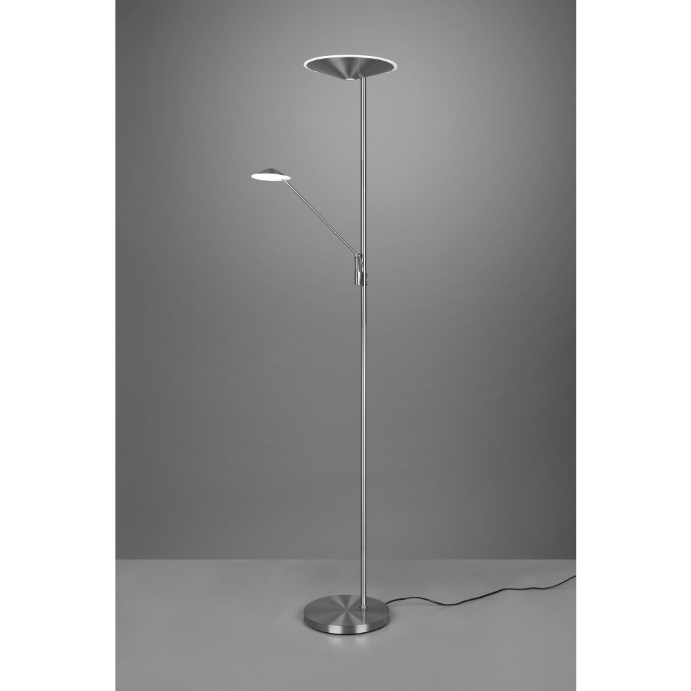 Trio Brantford Piantana LED Nichel opaco, 1-Luce
