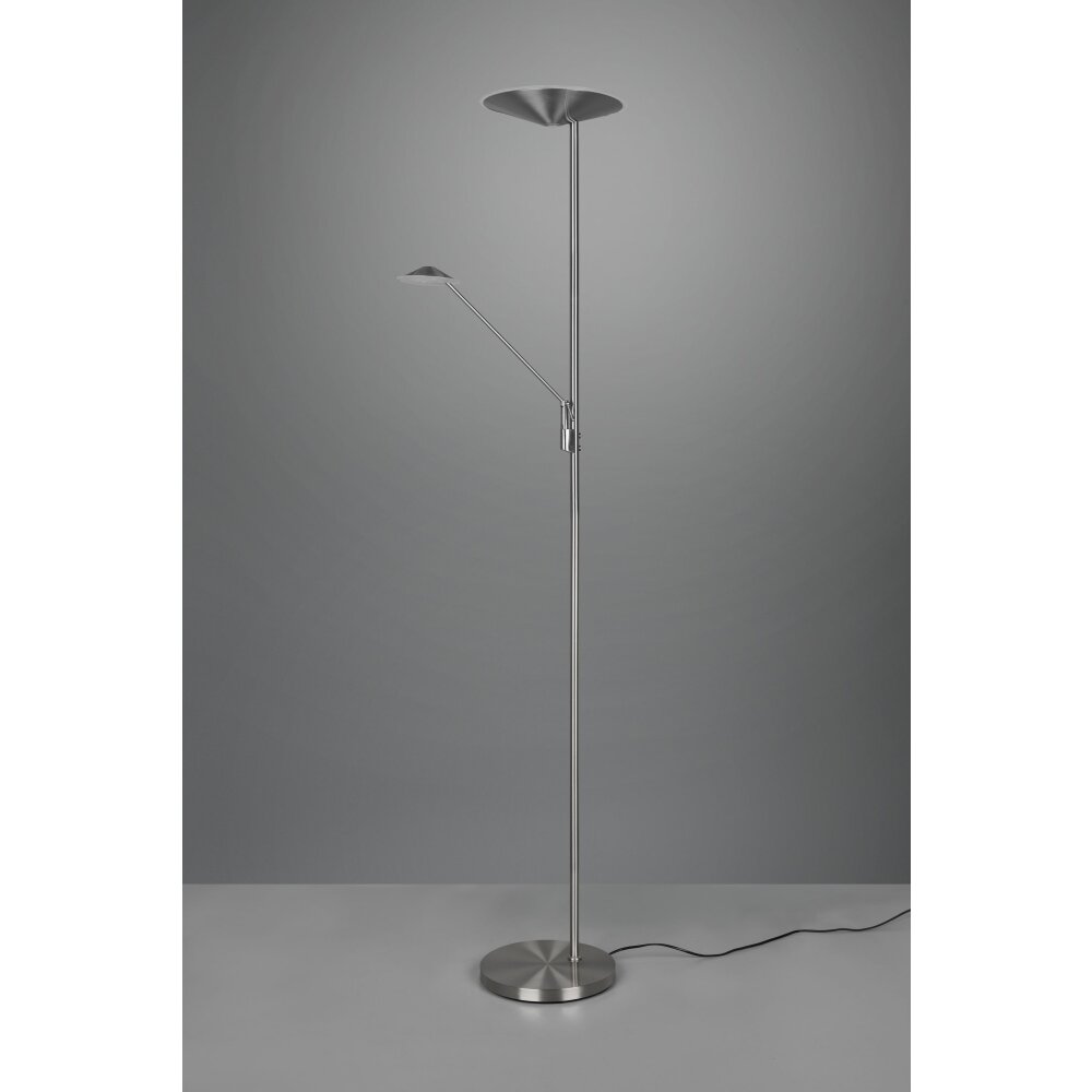 Trio Brantford Piantana LED Nichel opaco, 1-Luce