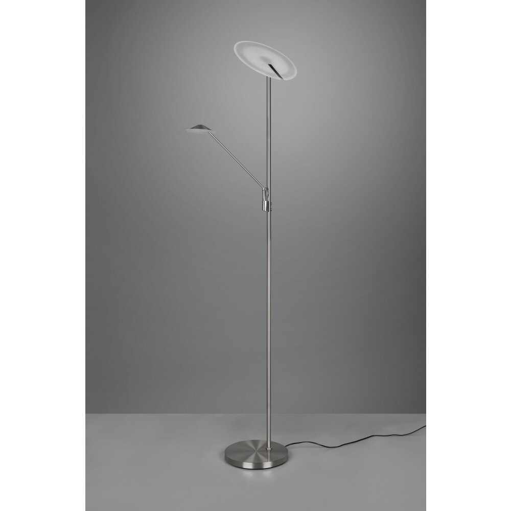 Trio Brantford Piantana LED Nichel opaco, 1-Luce