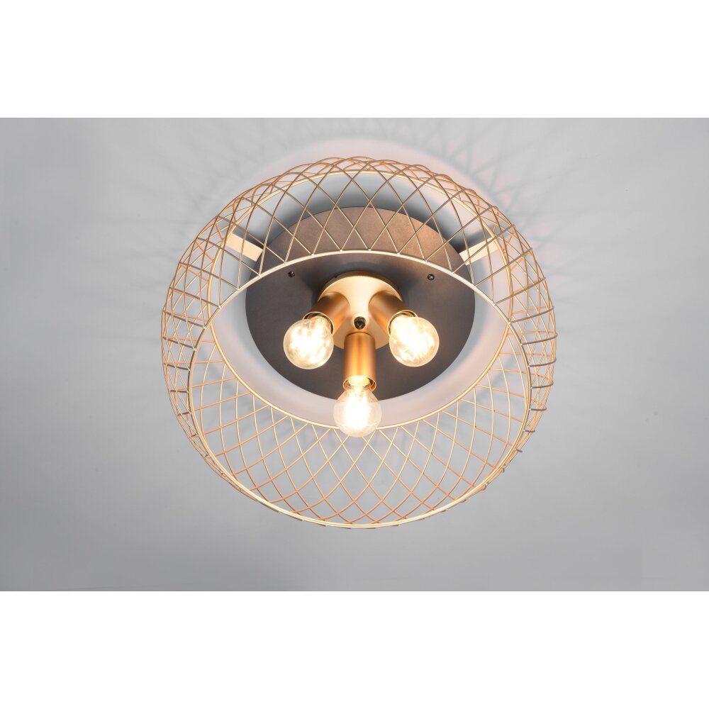 Trio Tamil Plafoniera Ottone, 3-Luci