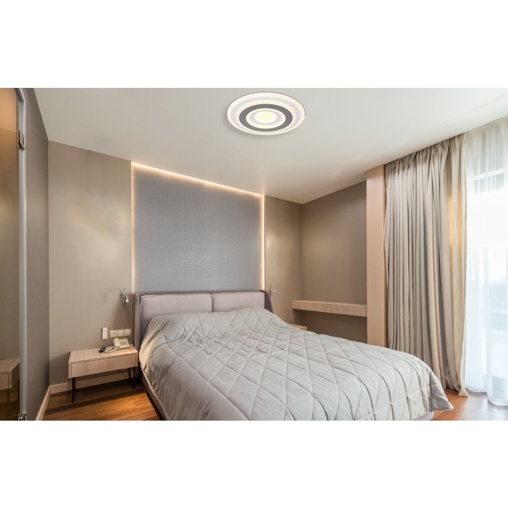 Globo SABATINO Plafoniera LED Bianco, 1-Luce, Telecomando main product photo