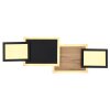 Globo CAROLINE Plafoniera LED Aspetto del legno, Nero, 1-Luce