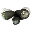 Lutec SHRIMP Applique da esterno LED Nero, 2-Luci, Sensori di movimento