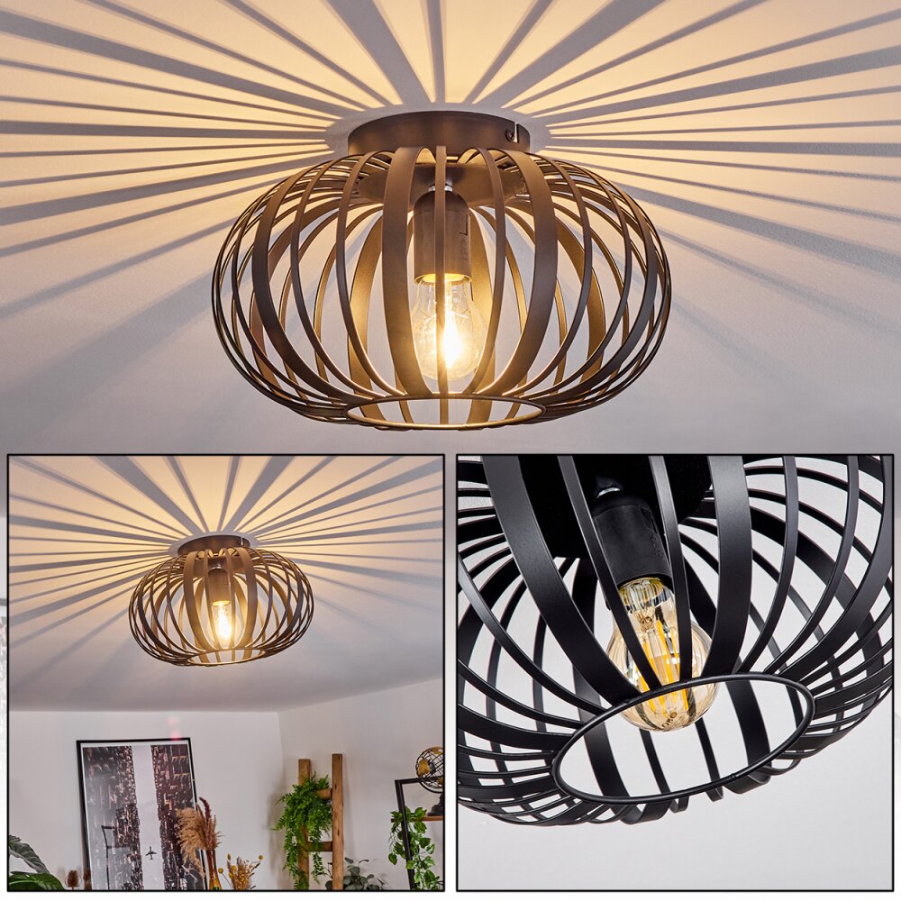 Oravi Plafoniera Nero, 1-Luce main product photo