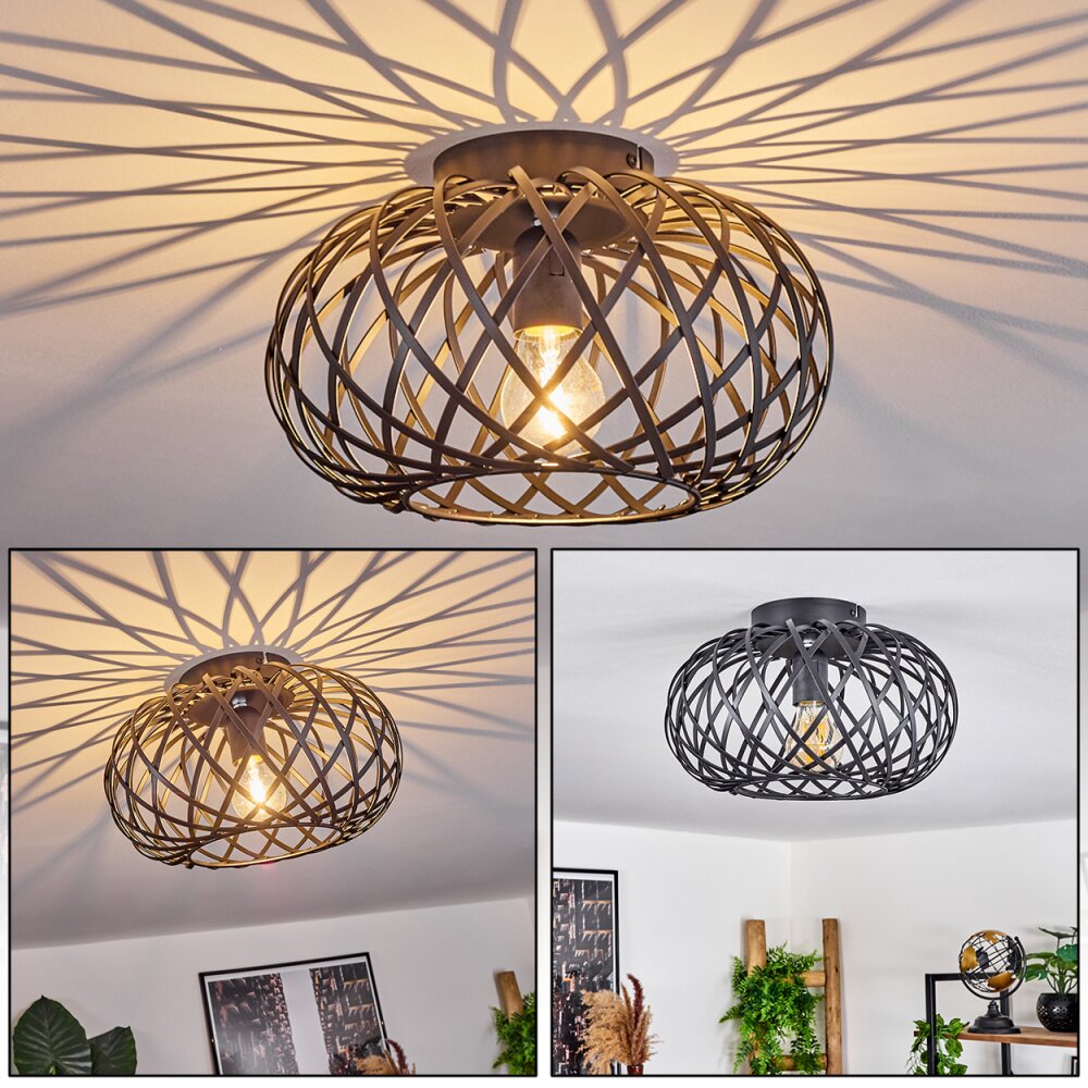 Oravi Plafoniera Nero, 1-Luce main product photo