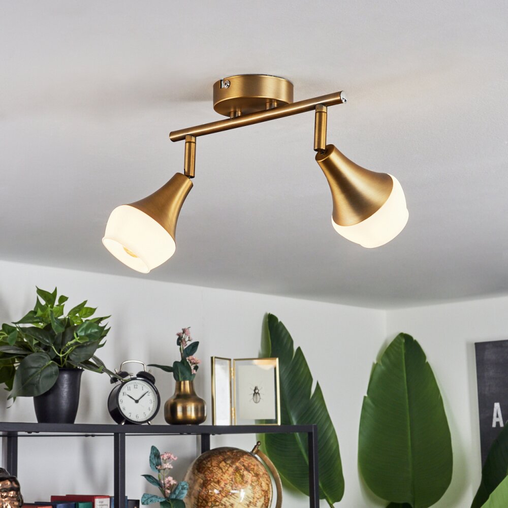 Venizy Plafoniera Ottone antico, 2-Luci