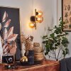 Chehalis Applique LED Ottone, Nero, 3-Luci