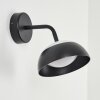 Ancemont Applique da esterno LED Nero, 1-Luce