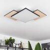 Barullu Plafoniera LED Legno chiaro, Nero, Bianco, 1-Luce
