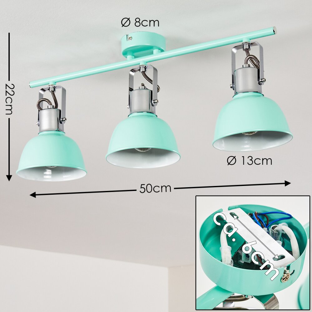 Borik Plafoniera Blu, 3-Luci