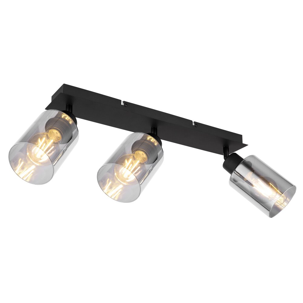 Globo HADERA Plafoniera Nero, 3-Luci main product photo