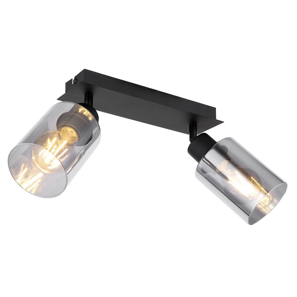 Globo HADERA Plafoniera Nero, 2-Luci main product photo