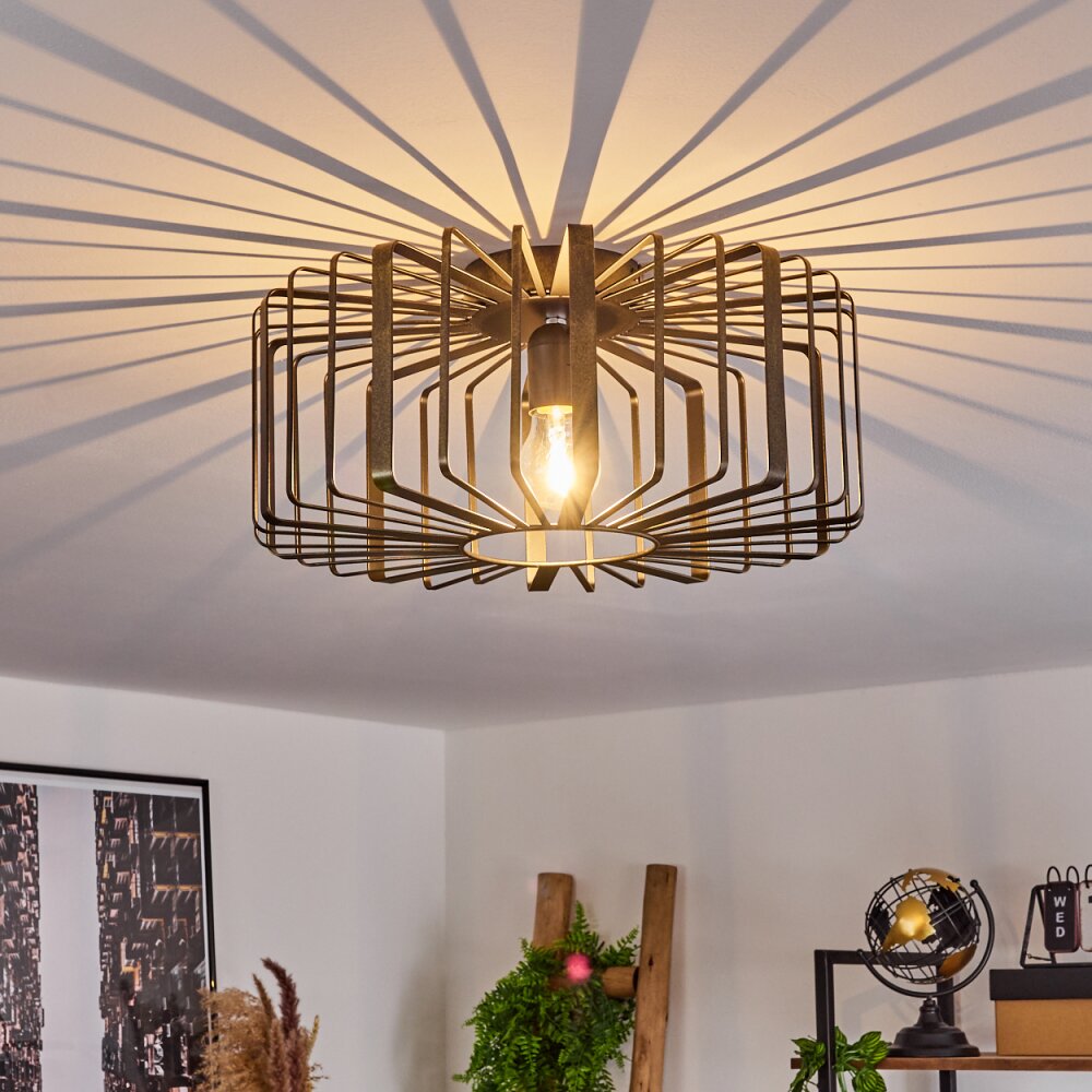 Oravi Plafoniera Nero-Oro, 1-Luce main product photo
