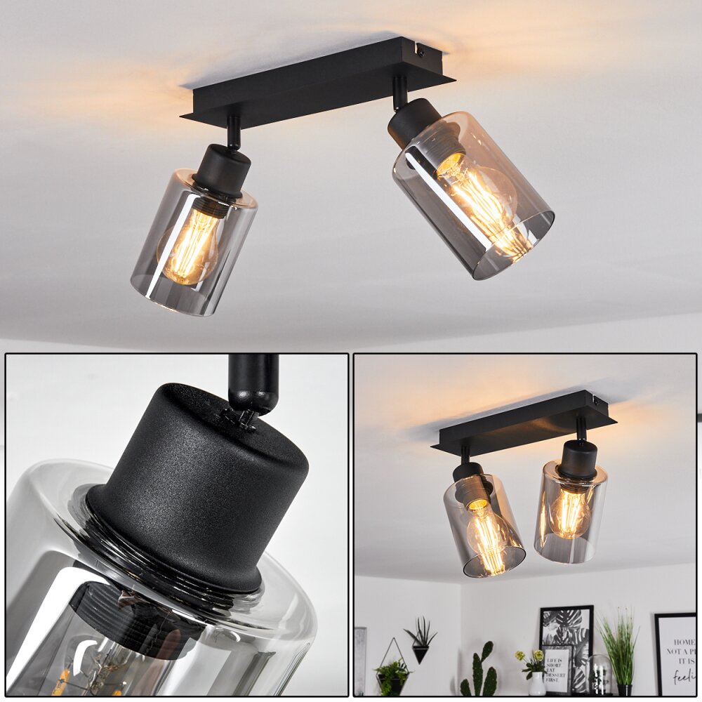 Hunouri Plafoniera Nero, 2-Luci main product photo