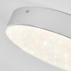 Mentque Plafoniera LED Argento, 1-Luce