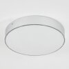 Mentque Plafoniera LED Argento, 1-Luce