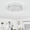 Mentque Plafoniera LED Argento, 1-Luce