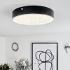 Mentque Plafoniera LED Nero, 1-Luce