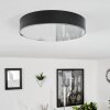 Mentque Plafoniera LED Nero, 1-Luce