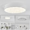 Mentque Plafoniera LED Bianco, 1-Luce