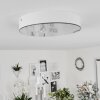 Mentque Plafoniera LED Bianco, 1-Luce