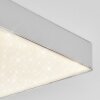 Mentque Plafoniera LED Argento, 1-Luce