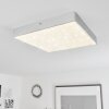 Mentque Plafoniera LED Argento, 1-Luce