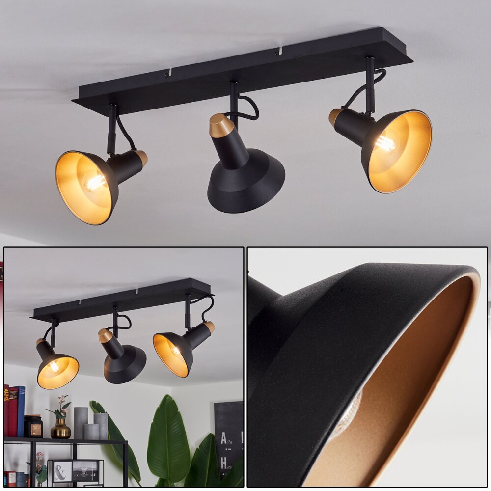 Vouzy Plafoniera Nero, 3-Luci main product photo