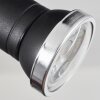Lanrigan Plafoniera LED Cromo, Nero, 1-Luce
