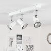 Lanrigan Plafoniera LED Cromo, Bianco, 3-Luci