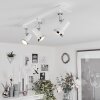 Lanrigan Plafoniera LED Cromo, Bianco, 3-Luci