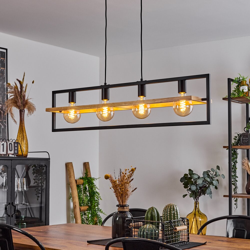 Espenel Lampada a Sospensione Écru, Nero, 4-Luci main product photo