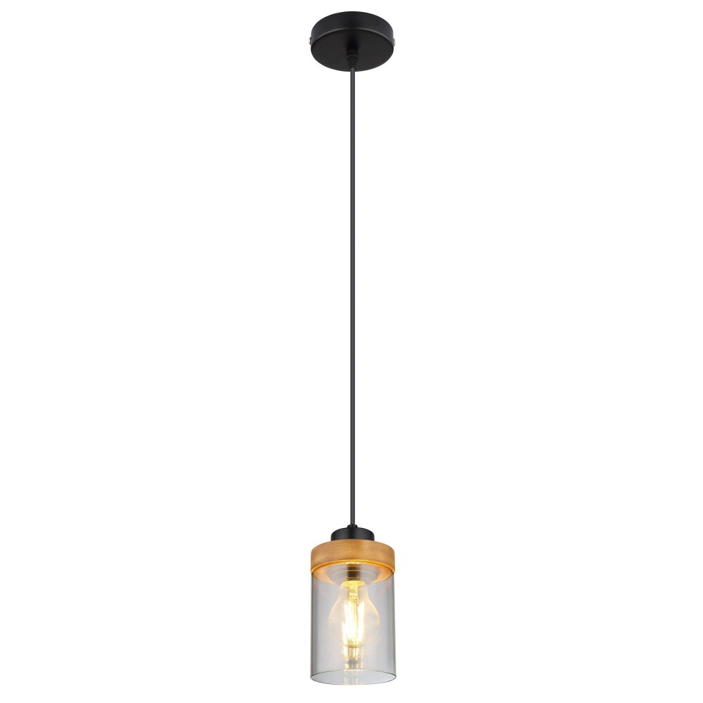 Globo FINCA Lampadario a sospensione Écru, Nero, 1-Luce main product photo