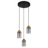 Globo FINCA Lampadario a sospensione Grigio fumo, 3-Luci