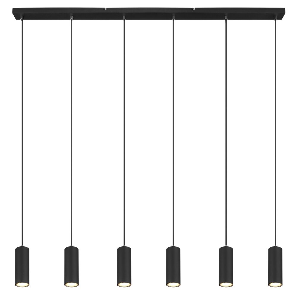 Globo ROBBY Lampadario a sospensione Nero, 6-Luci