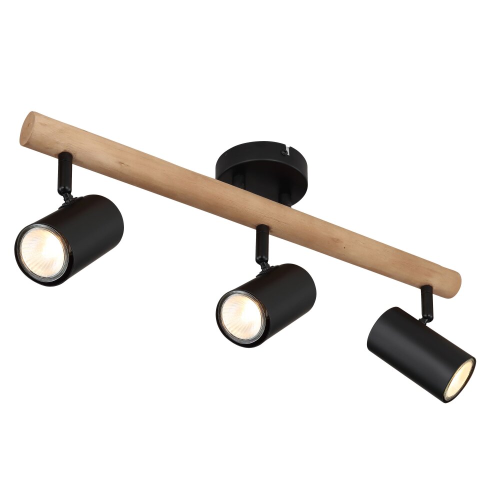 Globo HERTI Plafoniera Marrone, Nero, 3-Luci main product photo